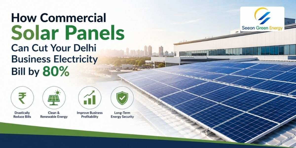 How Commercial Solar Panels Can Cut Your Delhi Business Electricity Bill by 80%