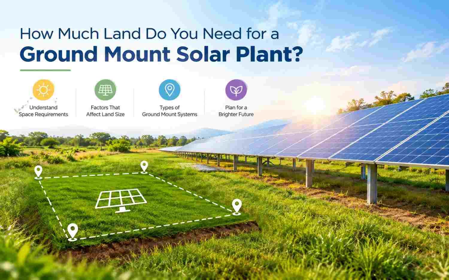 How Much Land Do You Need for a Ground Mount Solar Plant?
