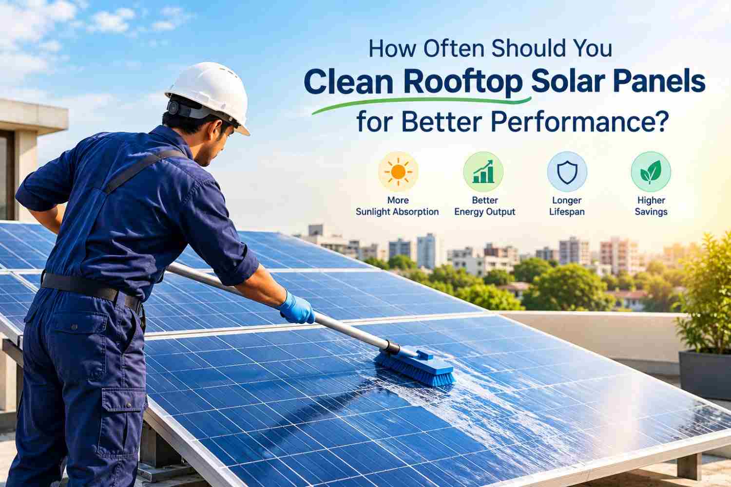 How Often Should You Clean Rooftop Solar Panels for Better Performance?